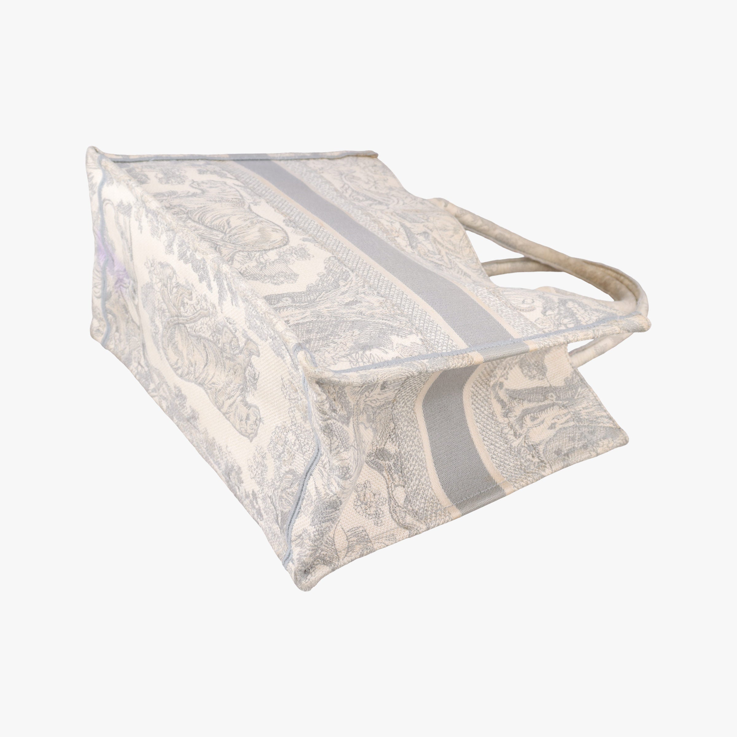 Pre-owned Christian Dior Toile de Jouy Grey canvas  handbag | stylenewstar