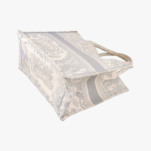Pre-owned Christian Dior Toile de Jouy Grey canvas  handbag | stylenewstar