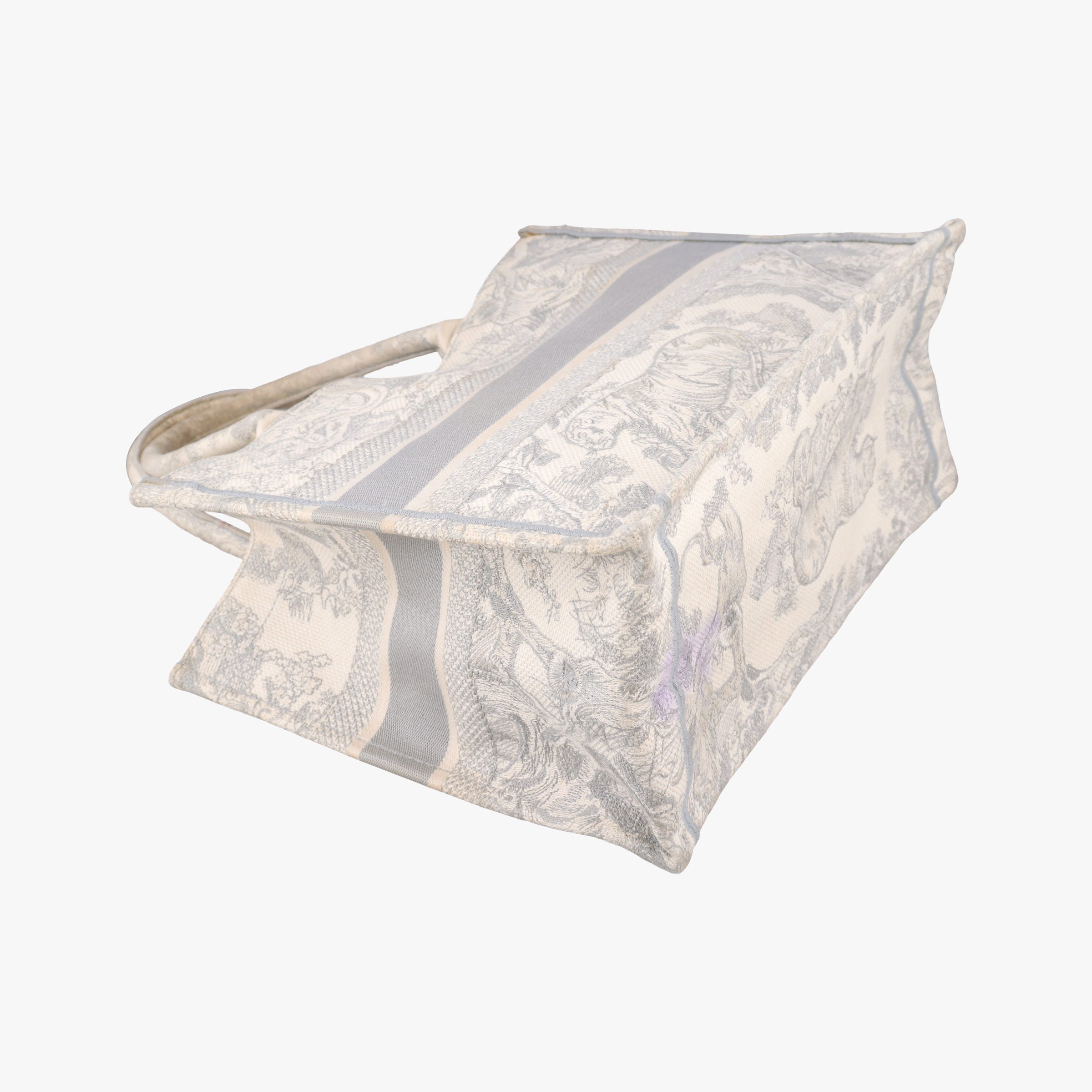 Pre-owned Christian Dior Toile de Jouy Grey canvas  handbag | stylenewstar