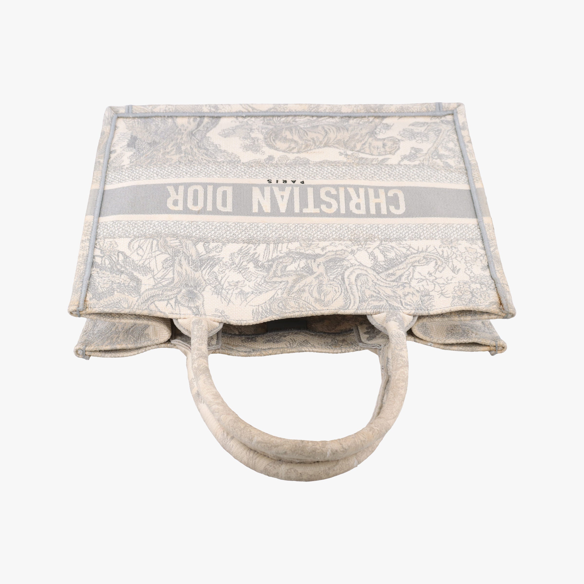 Pre-owned Christian Dior Toile de Jouy Grey canvas  handbag | stylenewstar