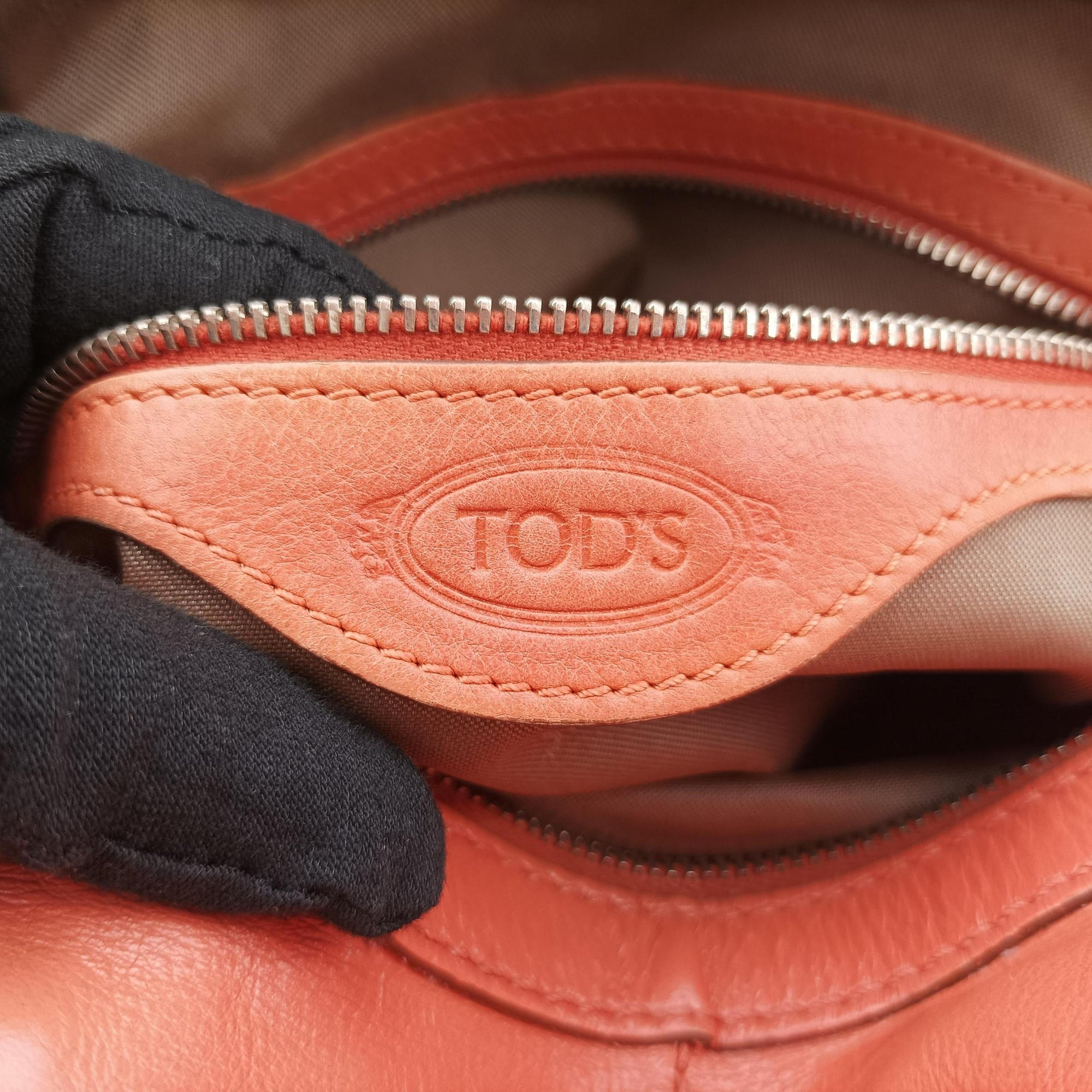 Vintage TODS G-LINE Orange Leather  shoulderbag | stylenewstar