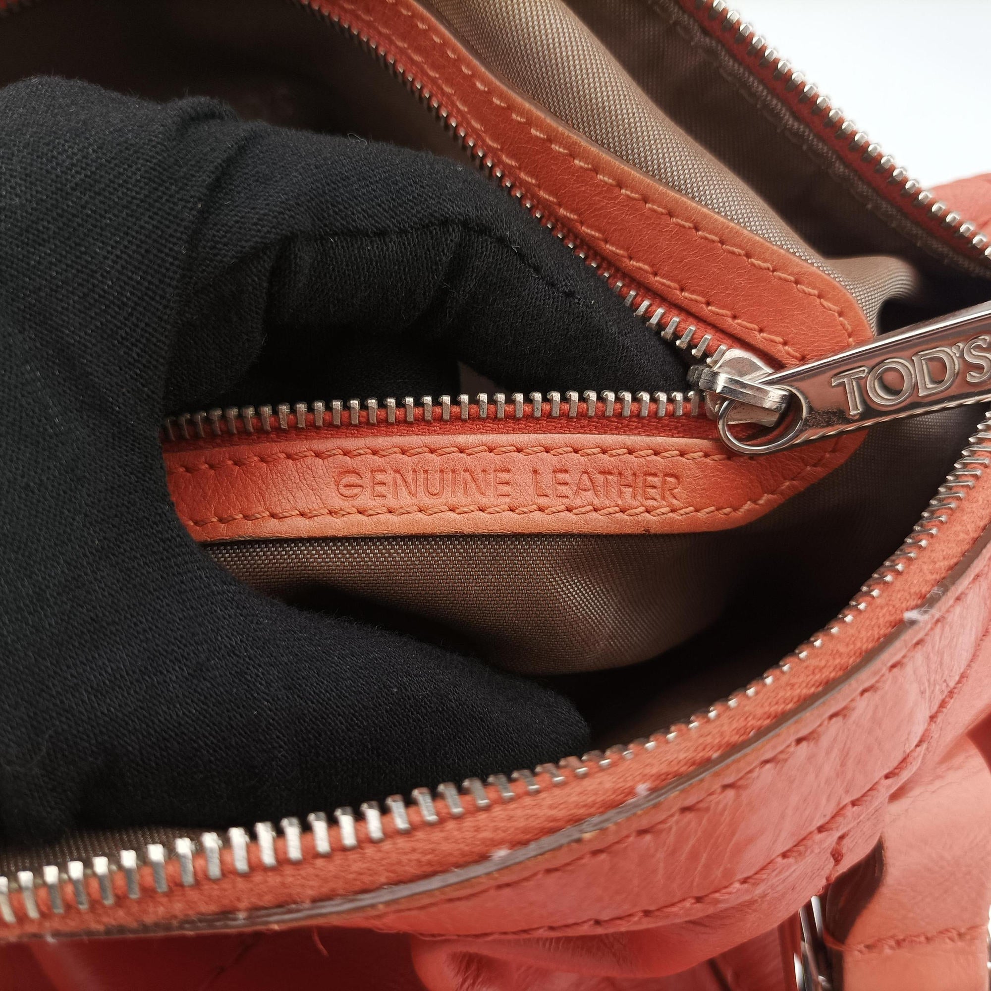 Vintage TODS G-LINE Orange Leather  shoulderbag | stylenewstar