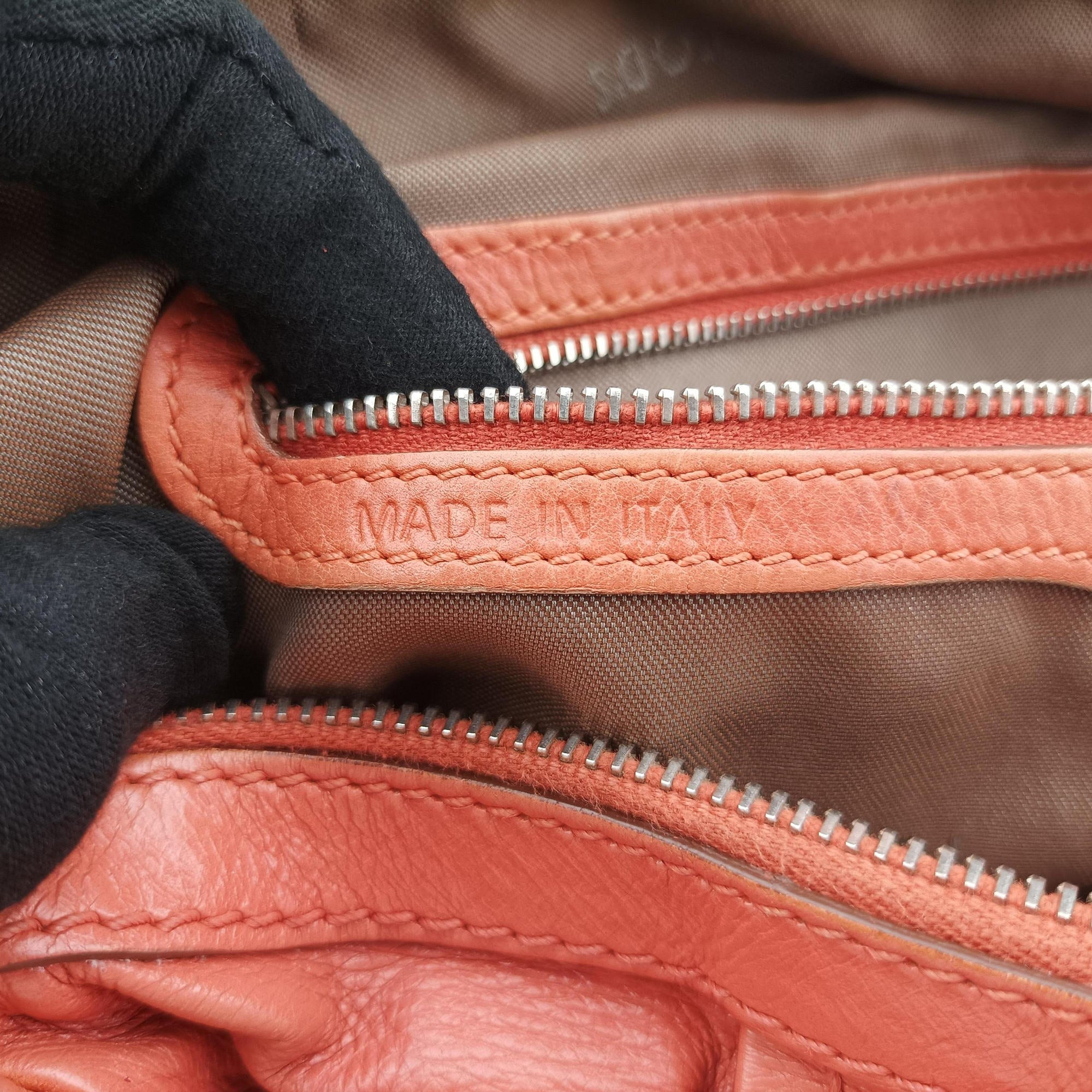 Vintage TODS G-LINE Orange Leather  shoulderbag | stylenewstar