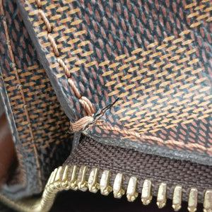 Pre-owned Louis Vuitton Ascot EBENE Damier canvas N41273 handbag | stylenewstar