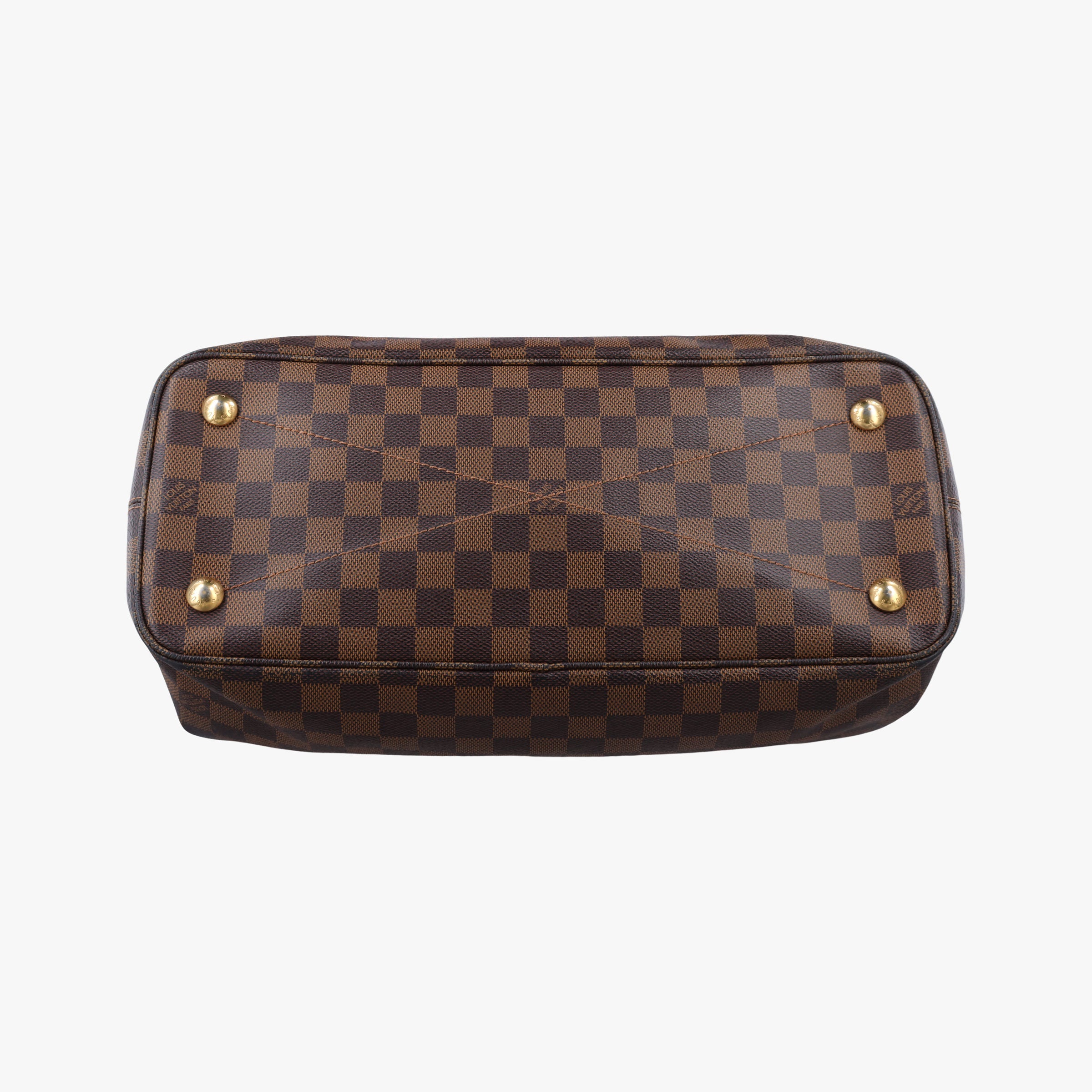 Pre-owned Louis Vuitton Ascot EBENE Damier canvas N41273 handbag | stylenewstar