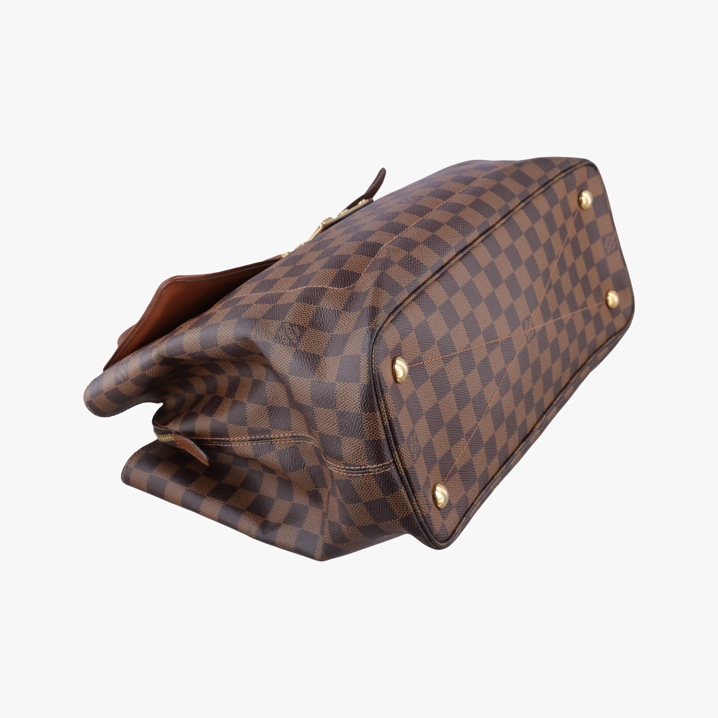 Pre-owned Louis Vuitton Ascot EBENE Damier canvas N41273 handbag | stylenewstar