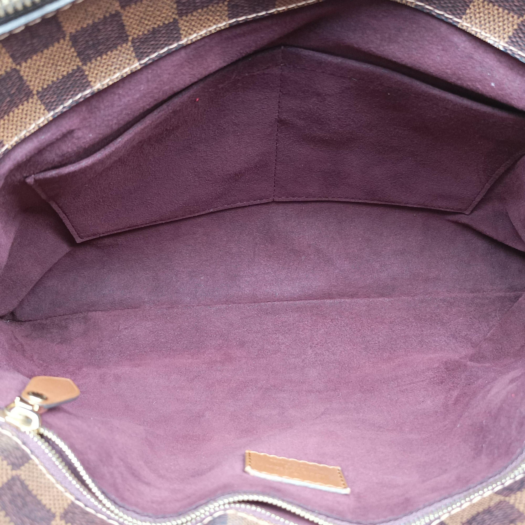 Pre-owned Louis Vuitton Ascot EBENE Damier canvas N41273 handbag | stylenewstar