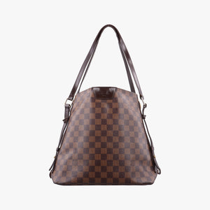 Pre-owned Louis Vuitton Cabas Rivington EBENE Damier Canvas N41108 shoulderbag | stylenewstar