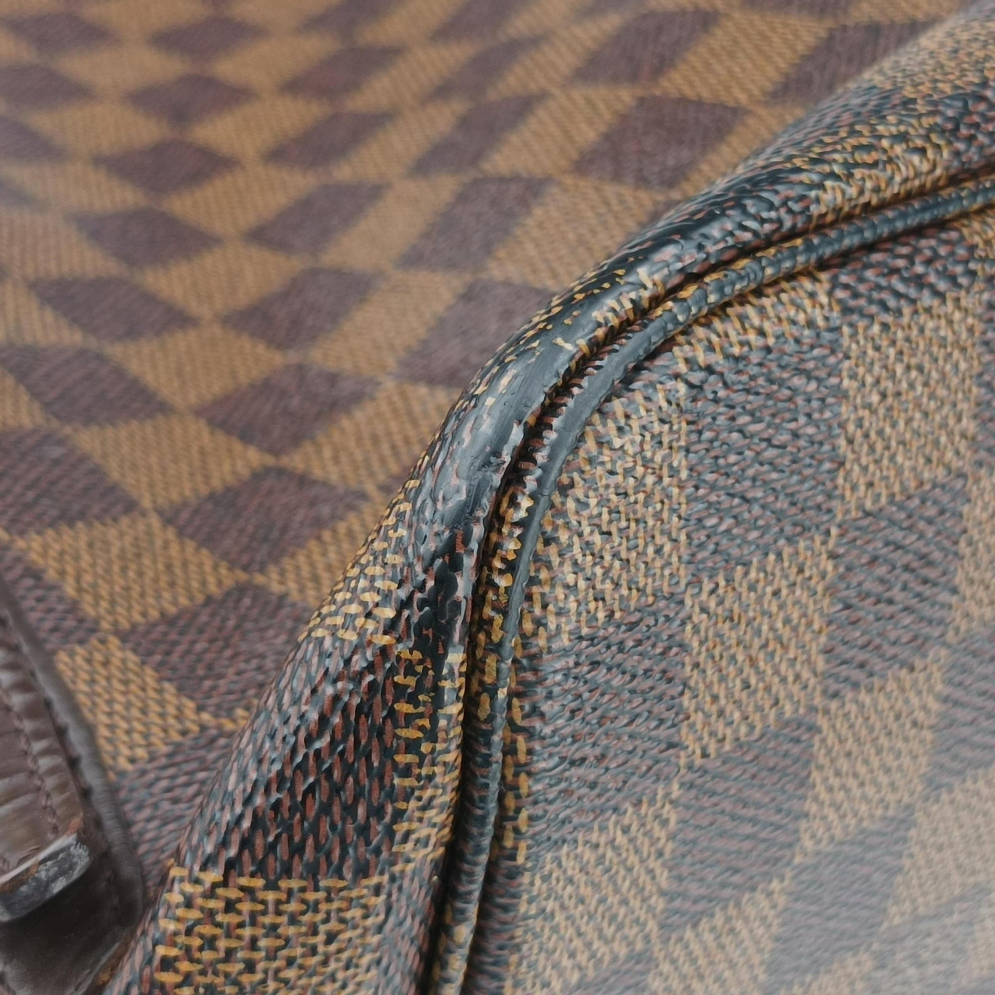Pre-owned Louis Vuitton Cabas Rivington EBENE Damier Canvas N41108 shoulderbag | stylenewstar