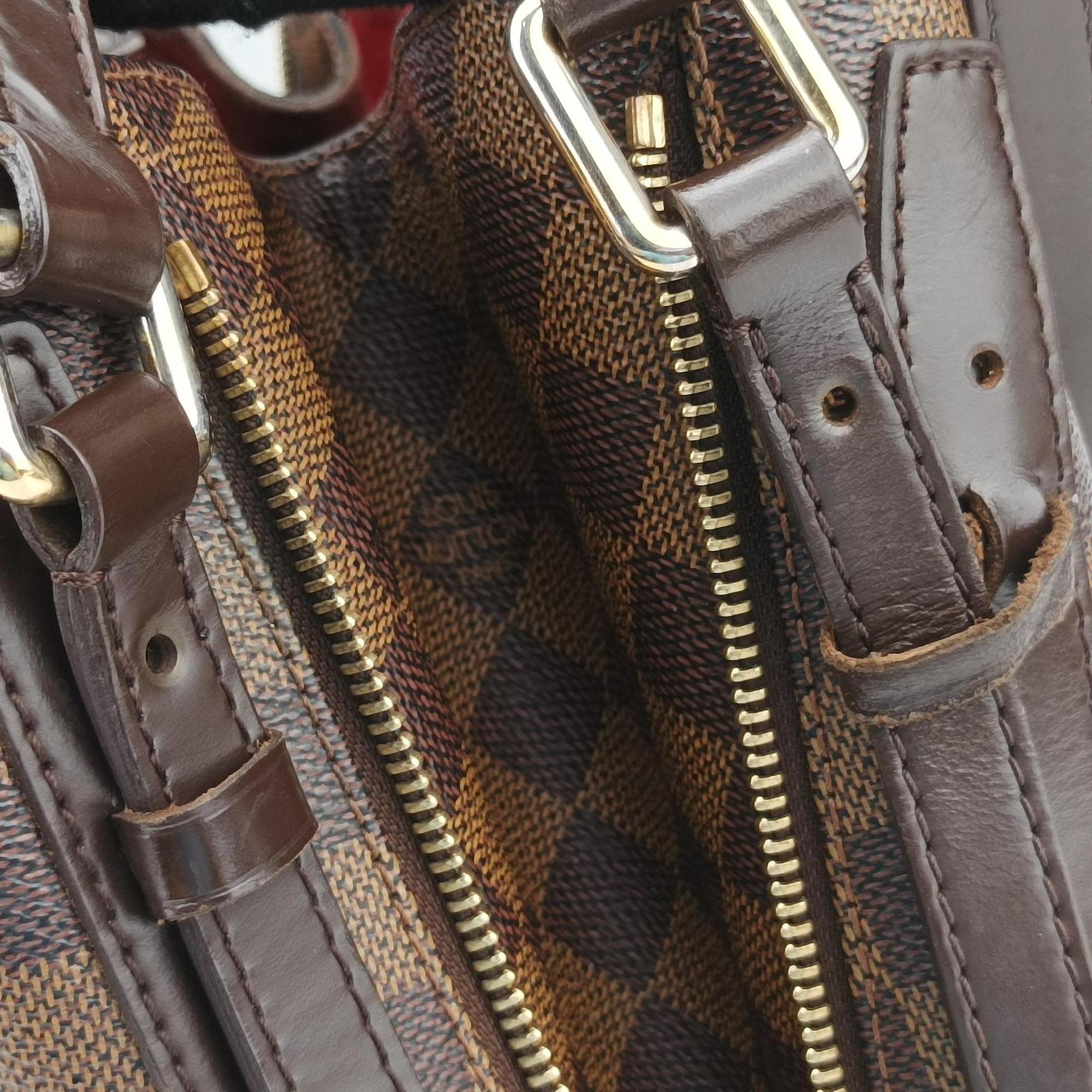 Pre-owned Louis Vuitton Cabas Rivington EBENE Damier Canvas N41108 shoulderbag | stylenewstar