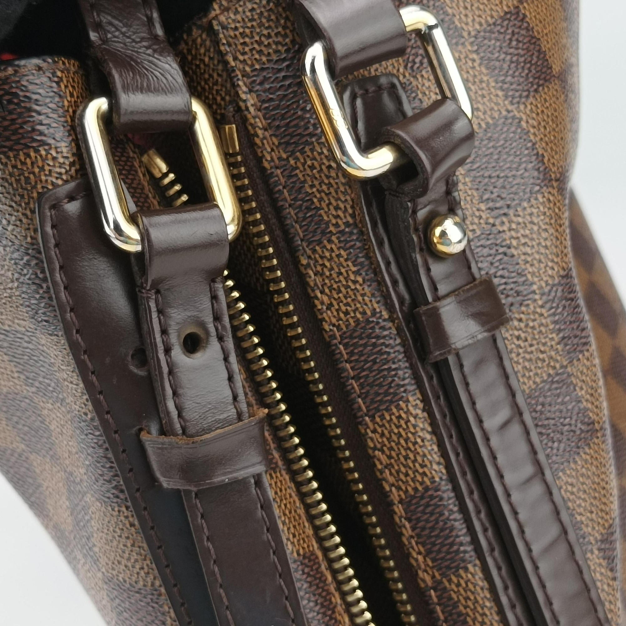 Pre-owned Louis Vuitton Cabas Rivington EBENE Damier Canvas N41108 shoulderbag | stylenewstar