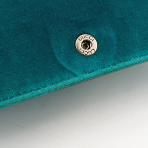 Pre-owned Gucci Dionysus Blue velour 476432 shoulderbag | stylenewstar
