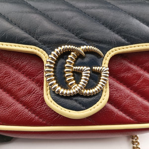 Pre-owned Gucci GG Marmont Multicolour Leather 574969 shoulderbag | stylenewstar