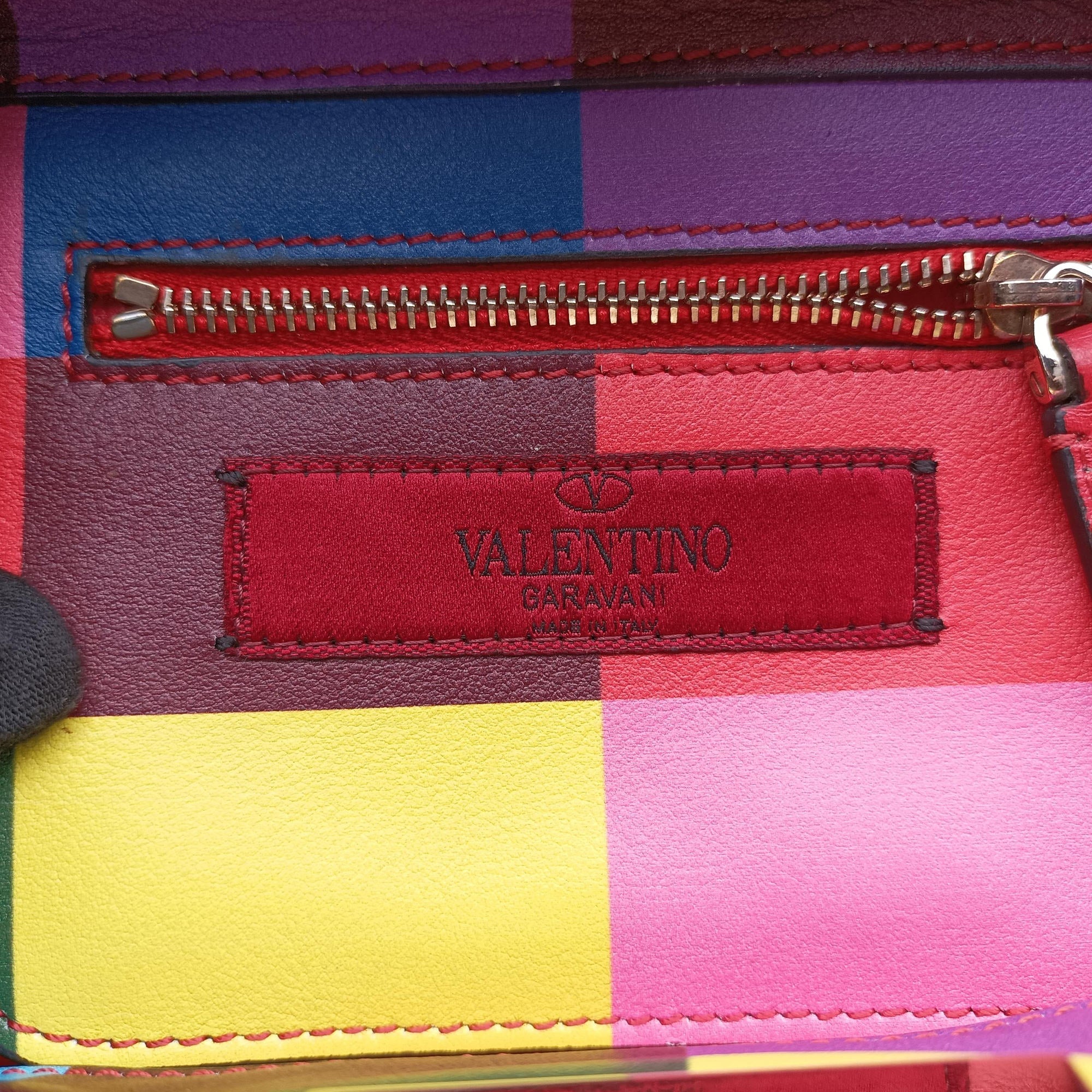 Pre-owned Valentino Rockstud Multicolour Leather  shoulderbag | stylenewstar