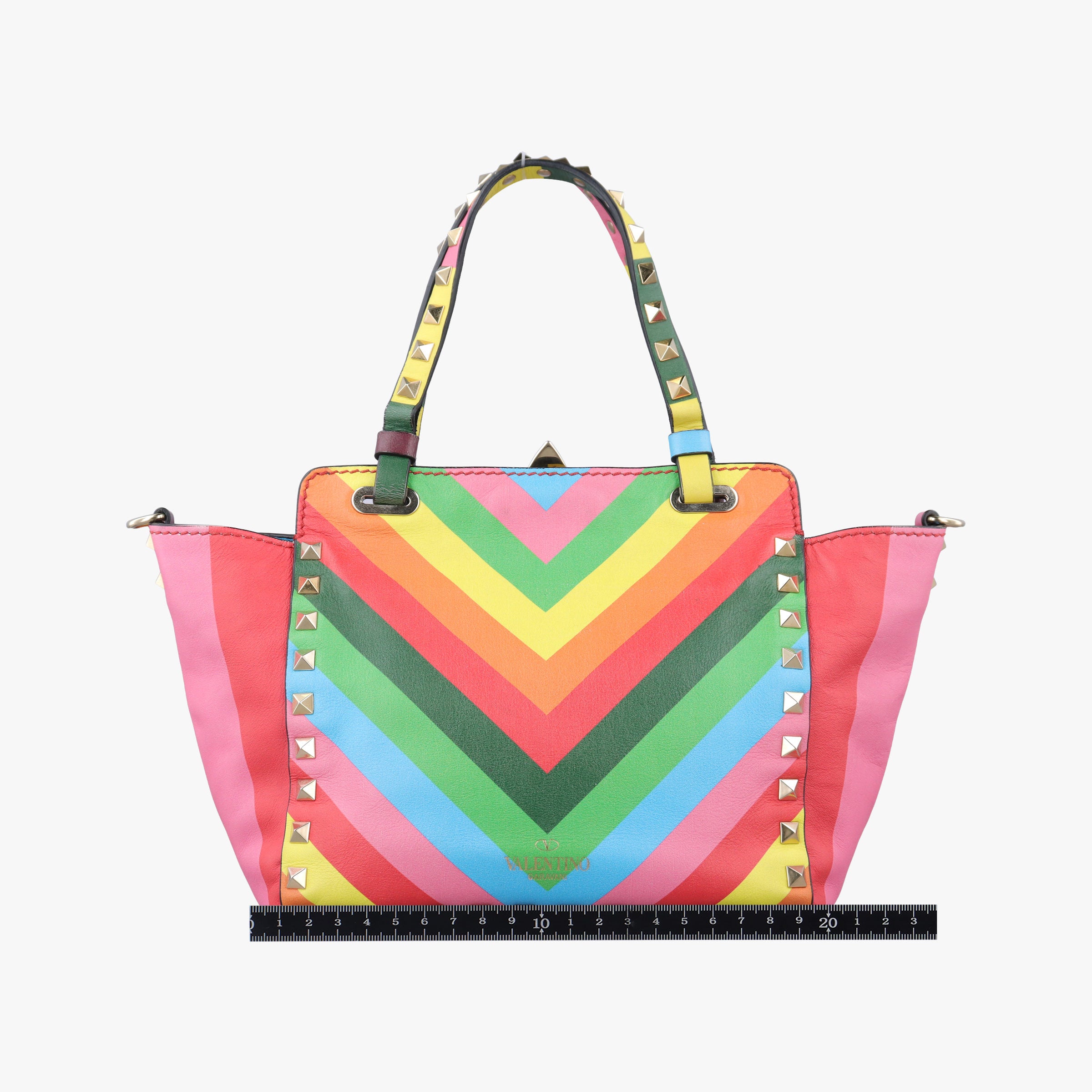 Pre-owned Valentino Rockstud Multicolour Leather  shoulderbag | stylenewstar