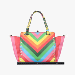 Pre-owned Valentino Rockstud Multicolour Leather  shoulderbag | stylenewstar