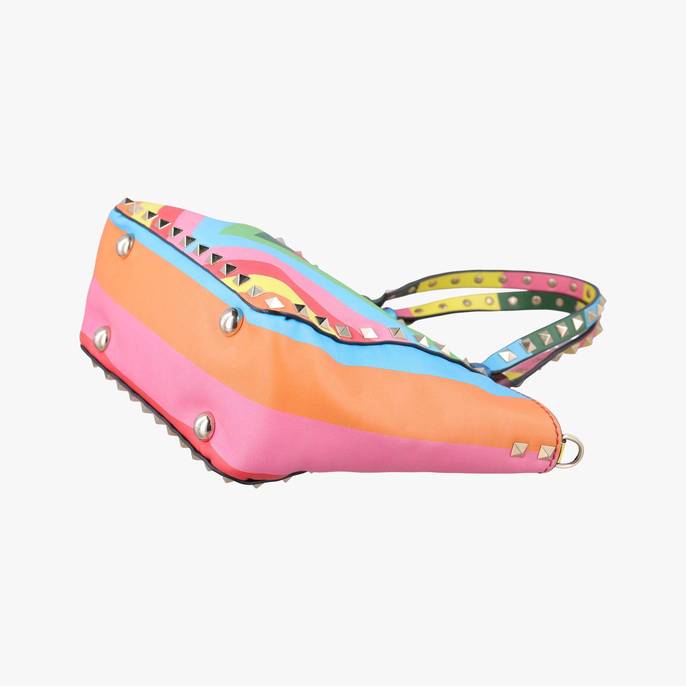 Pre-owned Valentino Rockstud Multicolour Leather  shoulderbag | stylenewstar