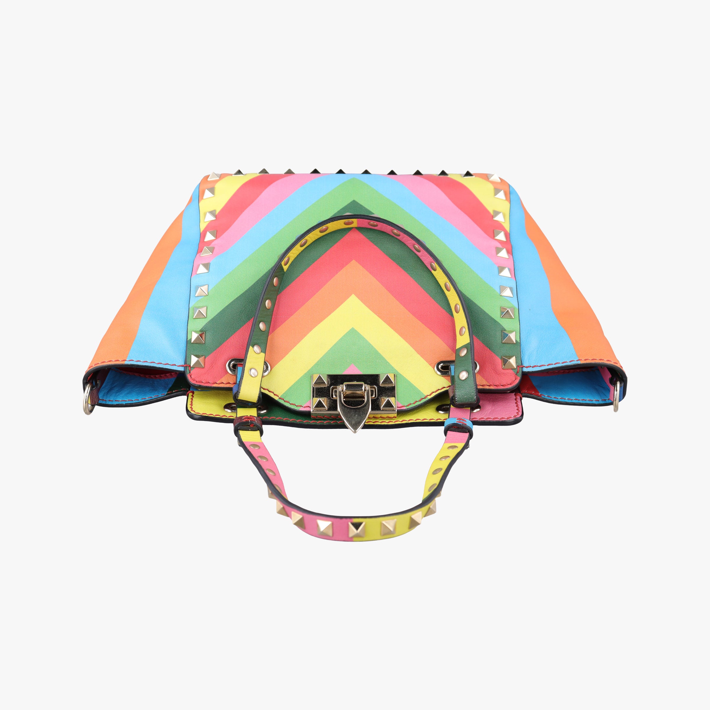 Pre-owned Valentino Rockstud Multicolour Leather  shoulderbag | stylenewstar