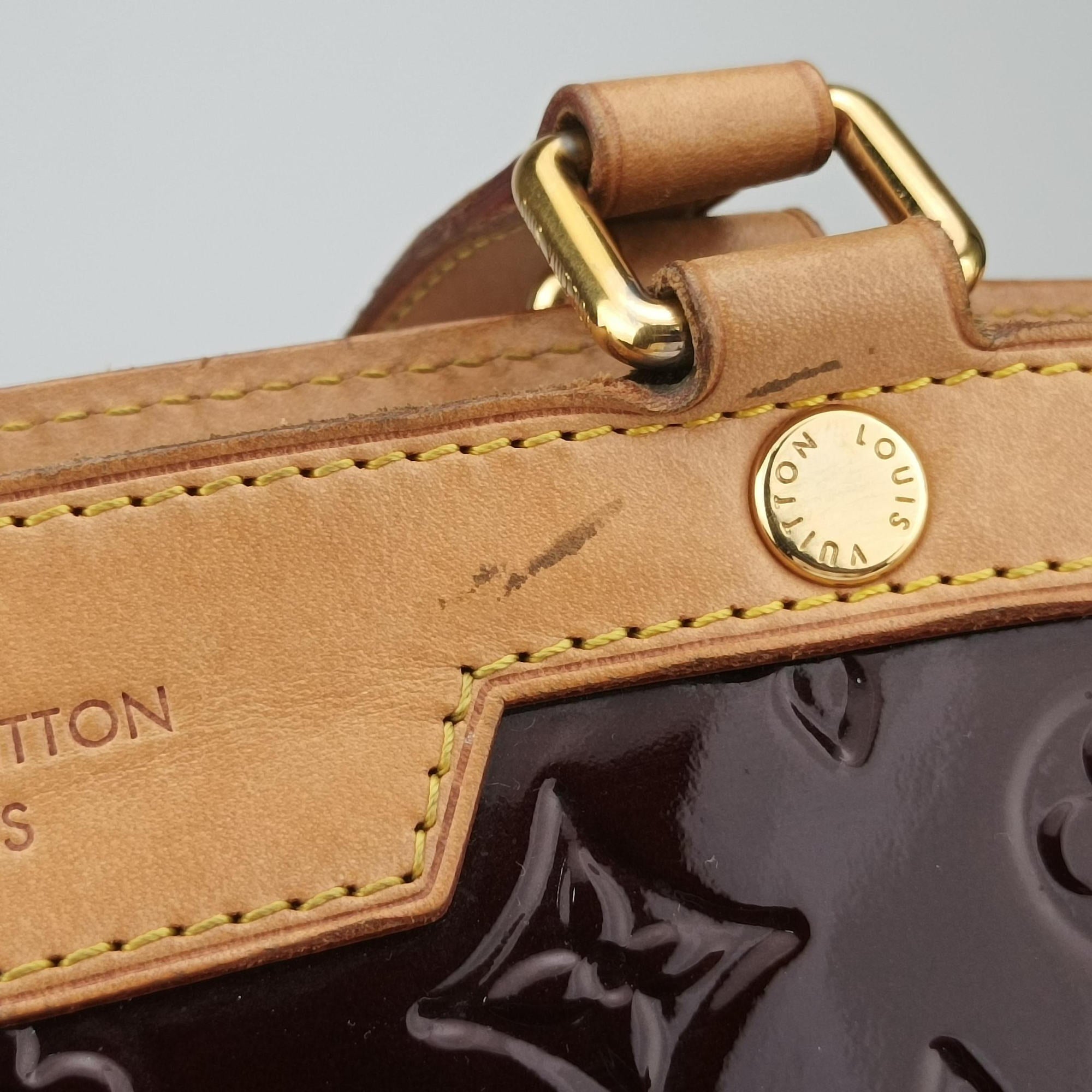 Pre-owned Louis Vuitton Brea MM ROUGE FAUVISTE Vernis M91690 shoulderbag | stylenewstar