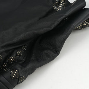 Vintage Bottega Veneta Laser-cut Floral Applique Limited Edition Black Leather  handbag | stylenewstar