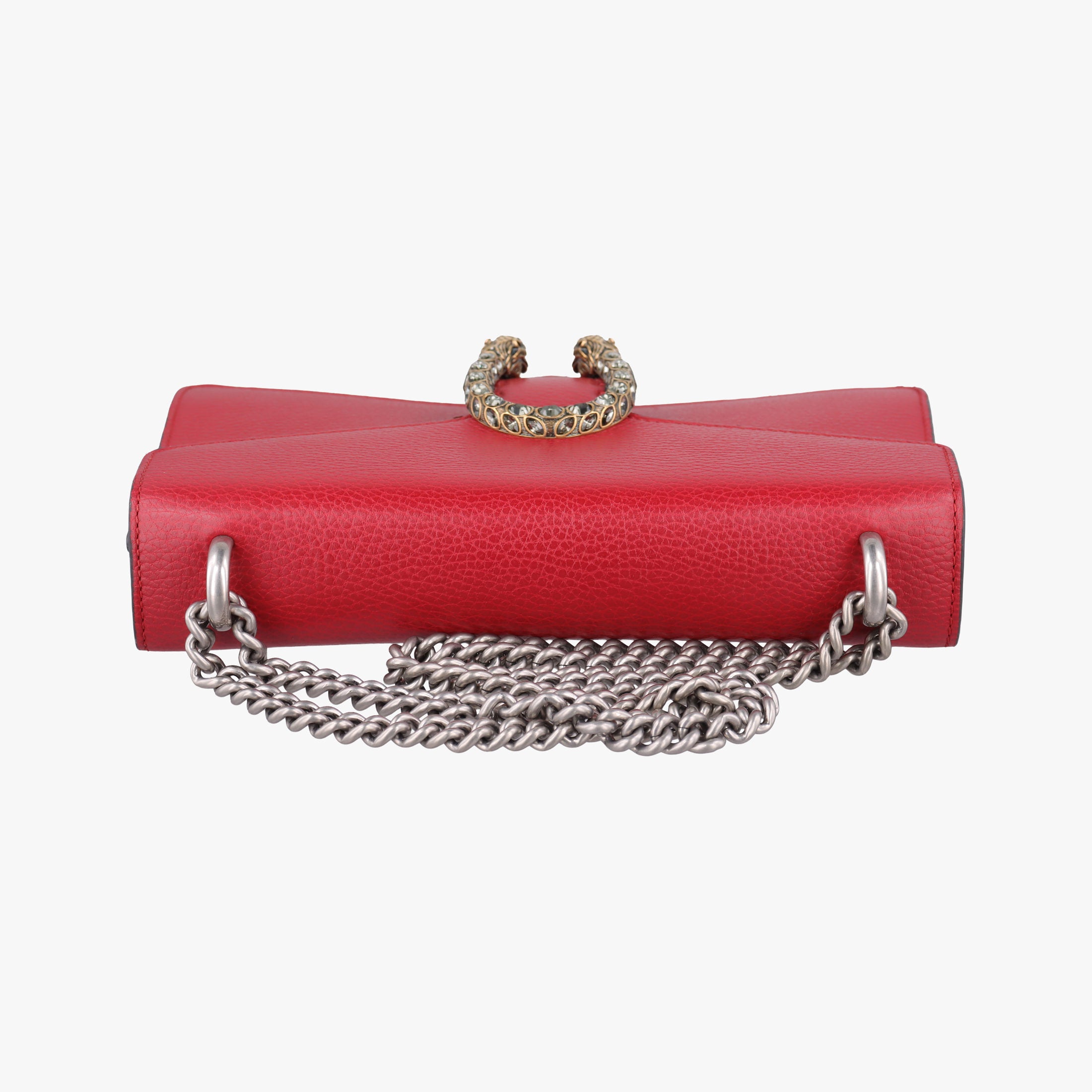 Pre-owned Gucci Dionysus Red Leather 400249 shoulderbag | stylenewstar