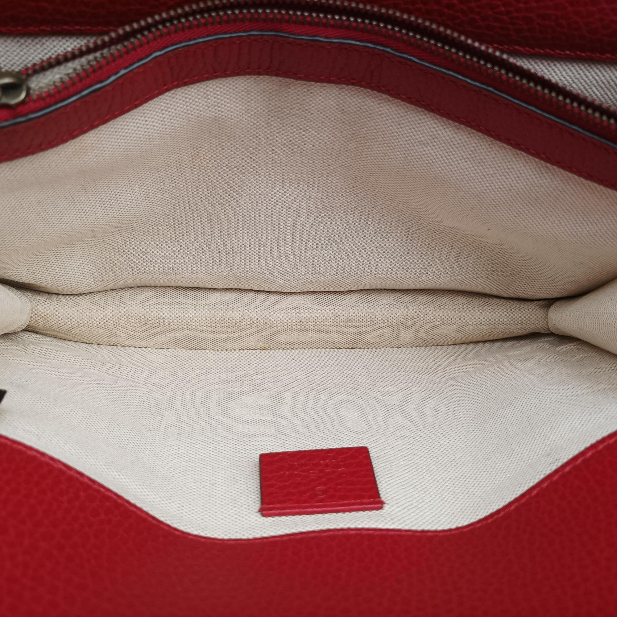 Pre-owned Gucci Dionysus Red Leather 400249 shoulderbag | stylenewstar
