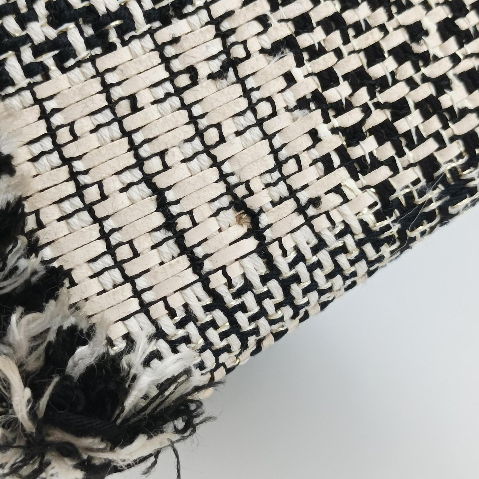 Pre-owned Christian Dior Lady Dior Beige×Multicolour Tweed  shoulderbag | stylenewstar