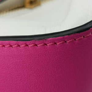Pre-owned Loewe Hammock Rose×white Leather  shoulderbag | stylenewstar