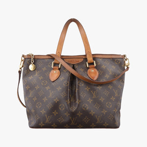 Pre-owned Louis Vuitton PALERMO PM brown Monogram Canvas M40145 shoulderbag | stylenewstar