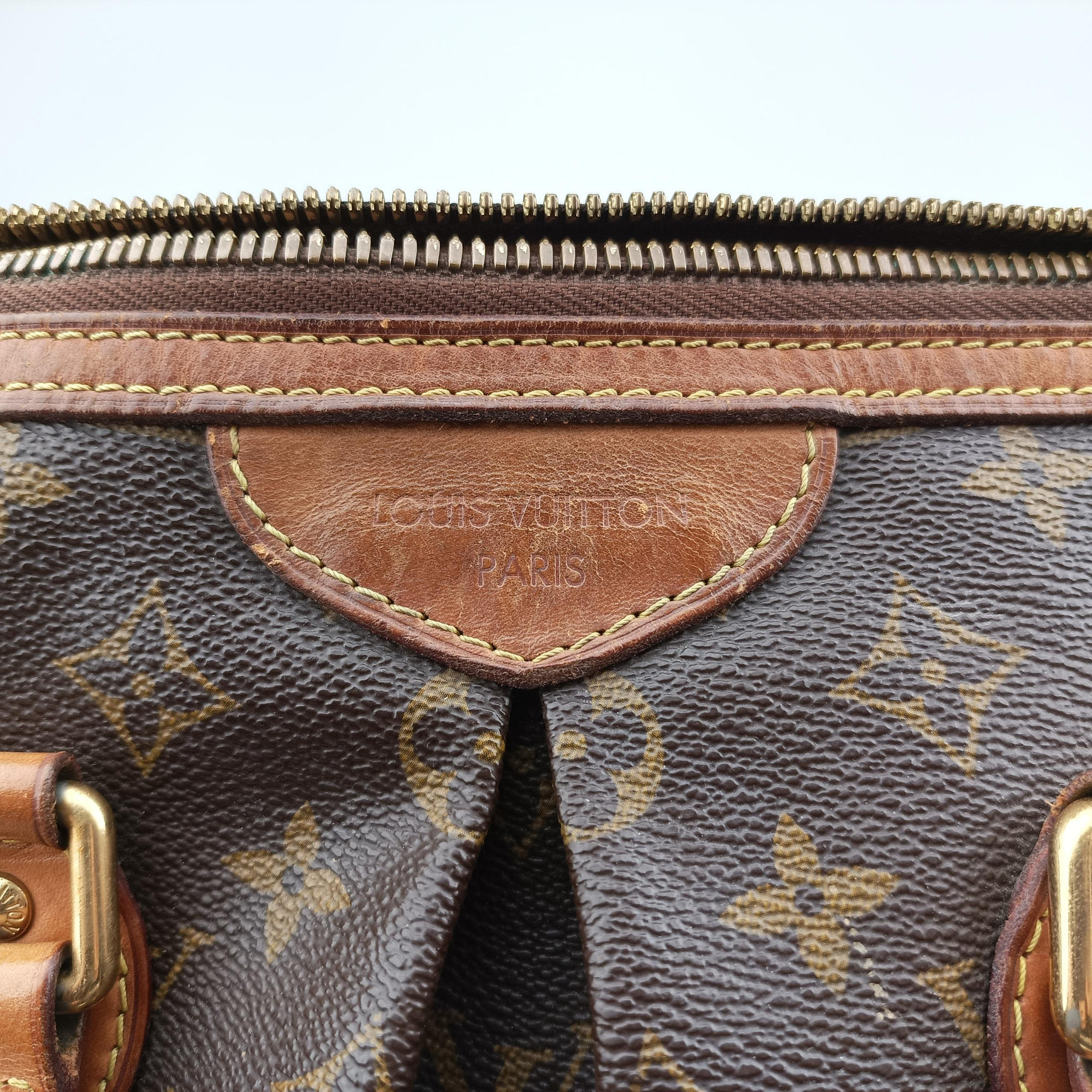 Pre-owned Louis Vuitton PALERMO PM brown Monogram Canvas M40145 shoulderbag | stylenewstar