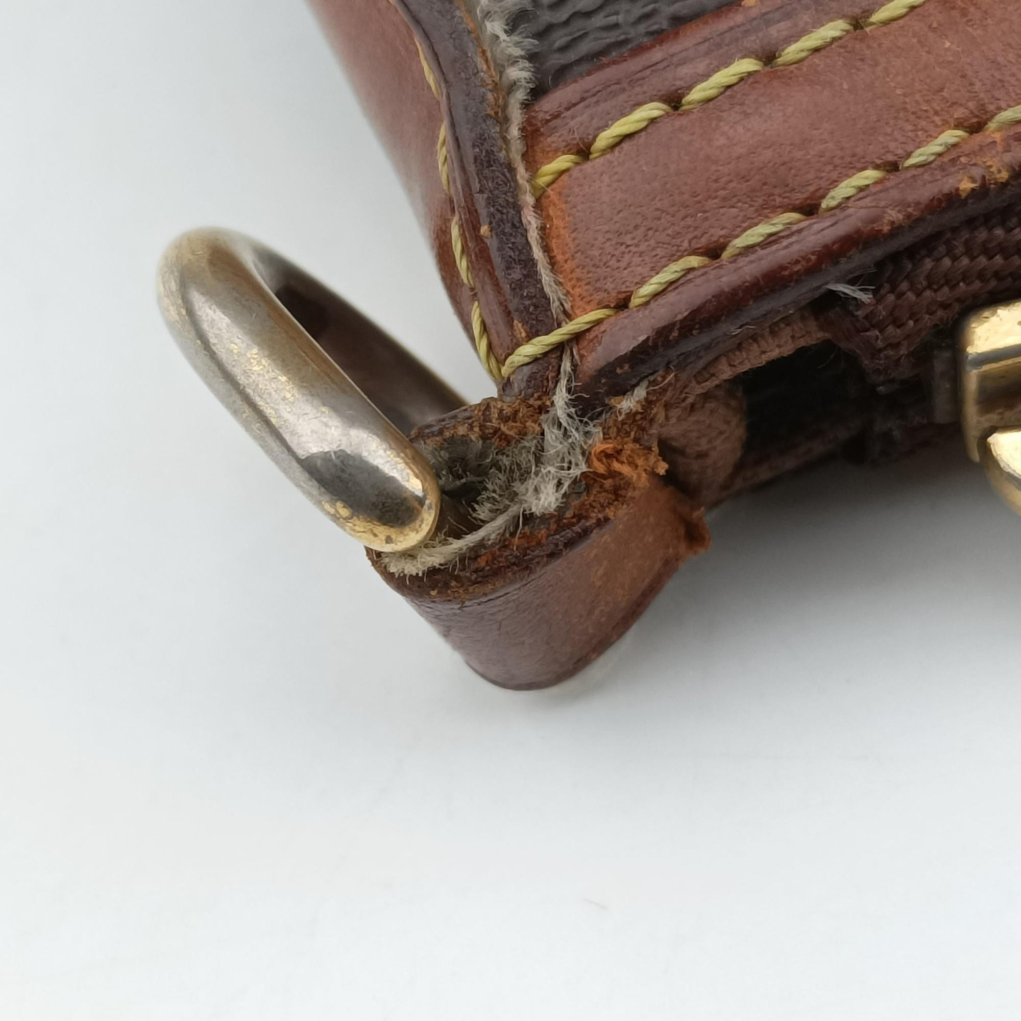 Pre-owned Louis Vuitton PALERMO PM brown Monogram Canvas M40145 shoulderbag | stylenewstar