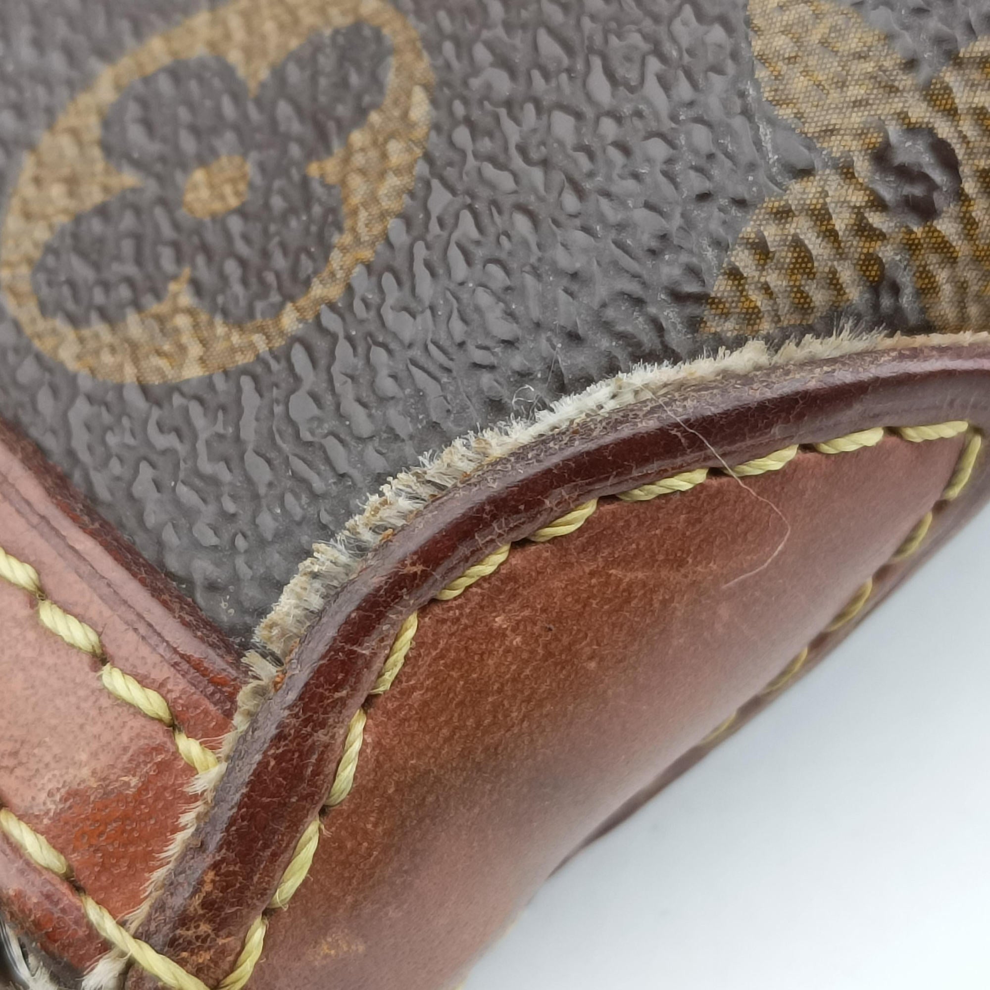 Pre-owned Louis Vuitton PALERMO PM brown Monogram Canvas M40145 shoulderbag | stylenewstar