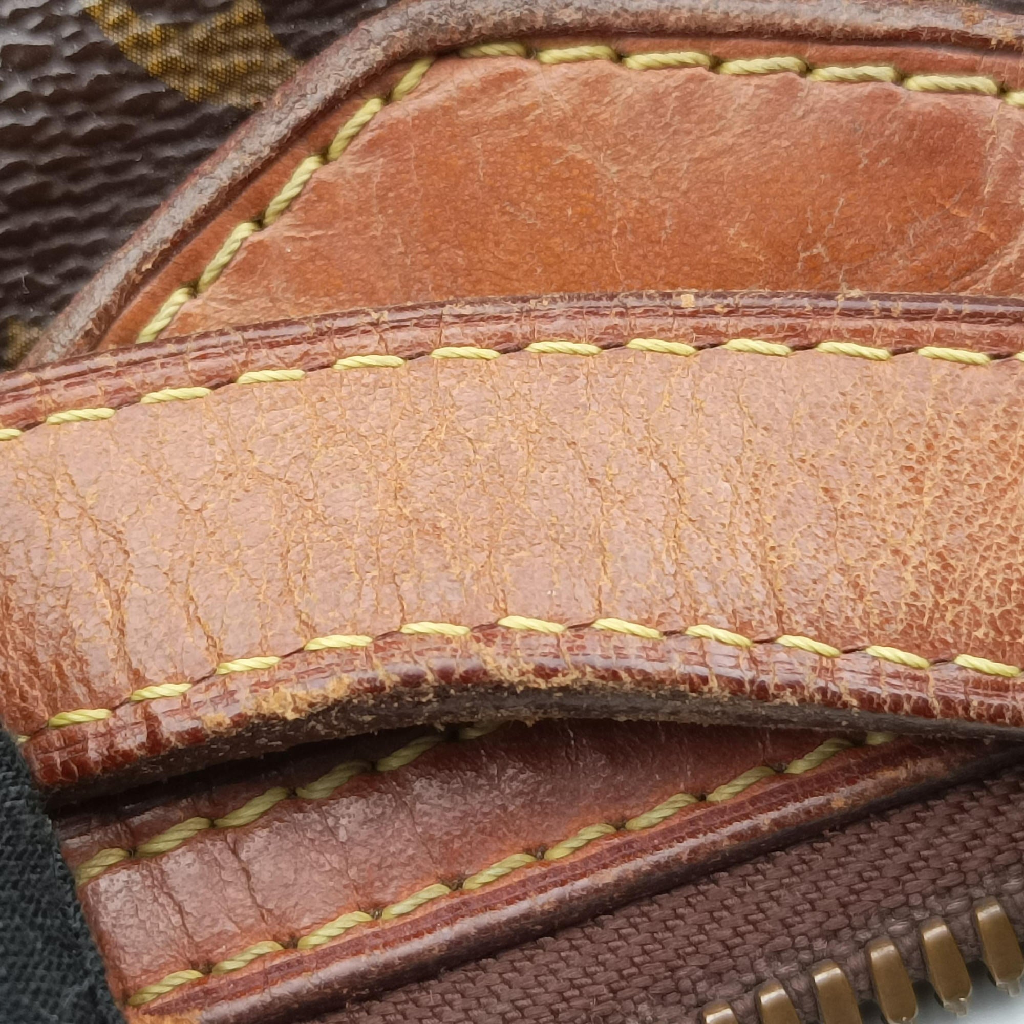 Pre-owned Louis Vuitton PALERMO PM brown Monogram Canvas M40145 shoulderbag | stylenewstar