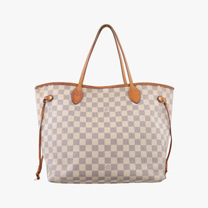Vintage Louis Vuitton Neverfull MM Azur Damier Canvas N51107 handbag | stylenewstar