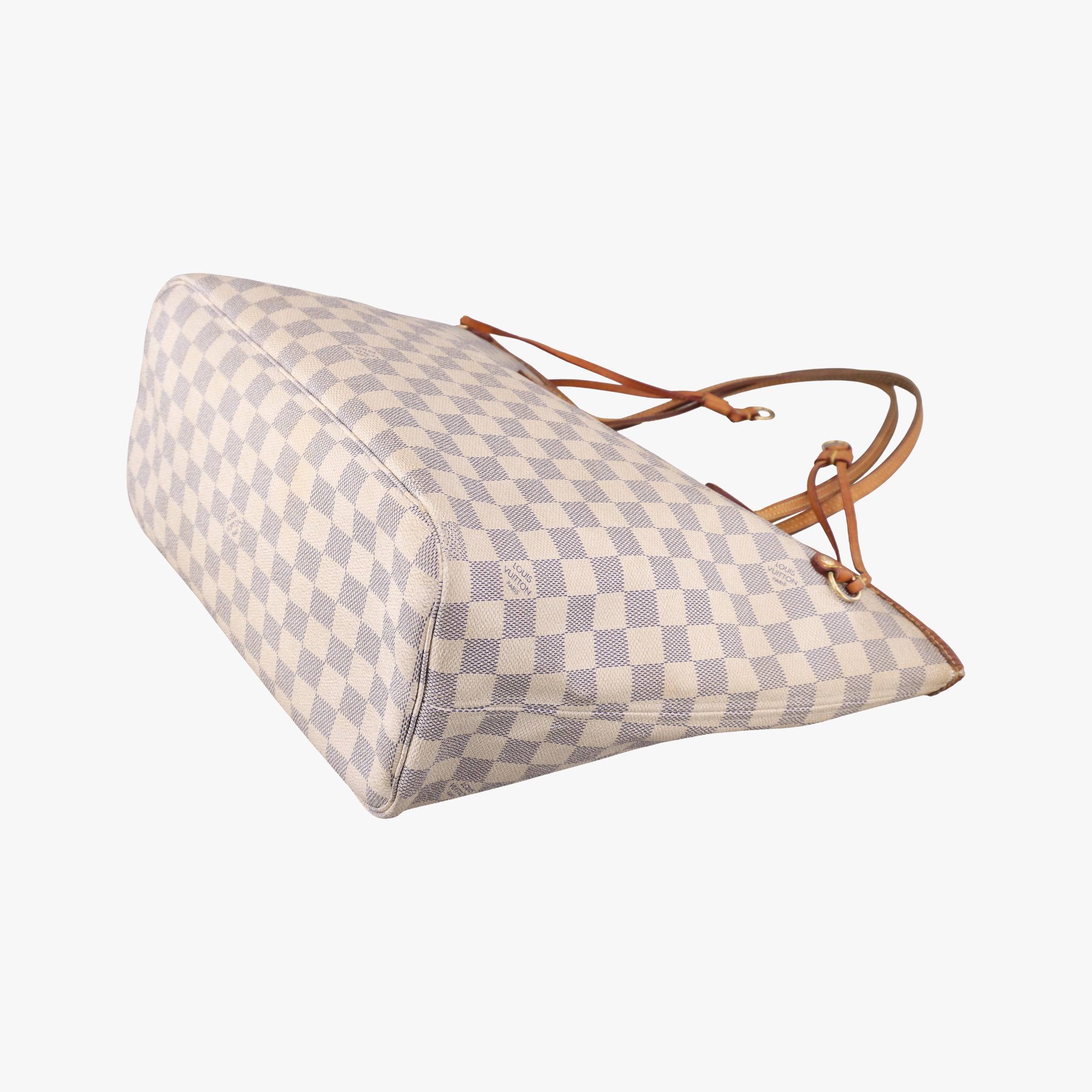 Vintage Louis Vuitton Neverfull MM Azur Damier Canvas N51107 handbag | stylenewstar