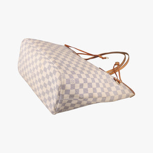 Vintage Louis Vuitton Neverfull MM Azur Damier Canvas N51107 handbag | stylenewstar