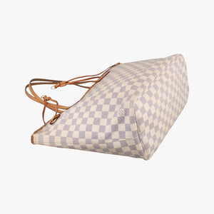 Vintage Louis Vuitton Neverfull MM Azur Damier Canvas N51107 handbag | stylenewstar