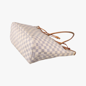 Vintage Louis Vuitton Neverfull MM Azur Damier Canvas N51107 handbag | stylenewstar