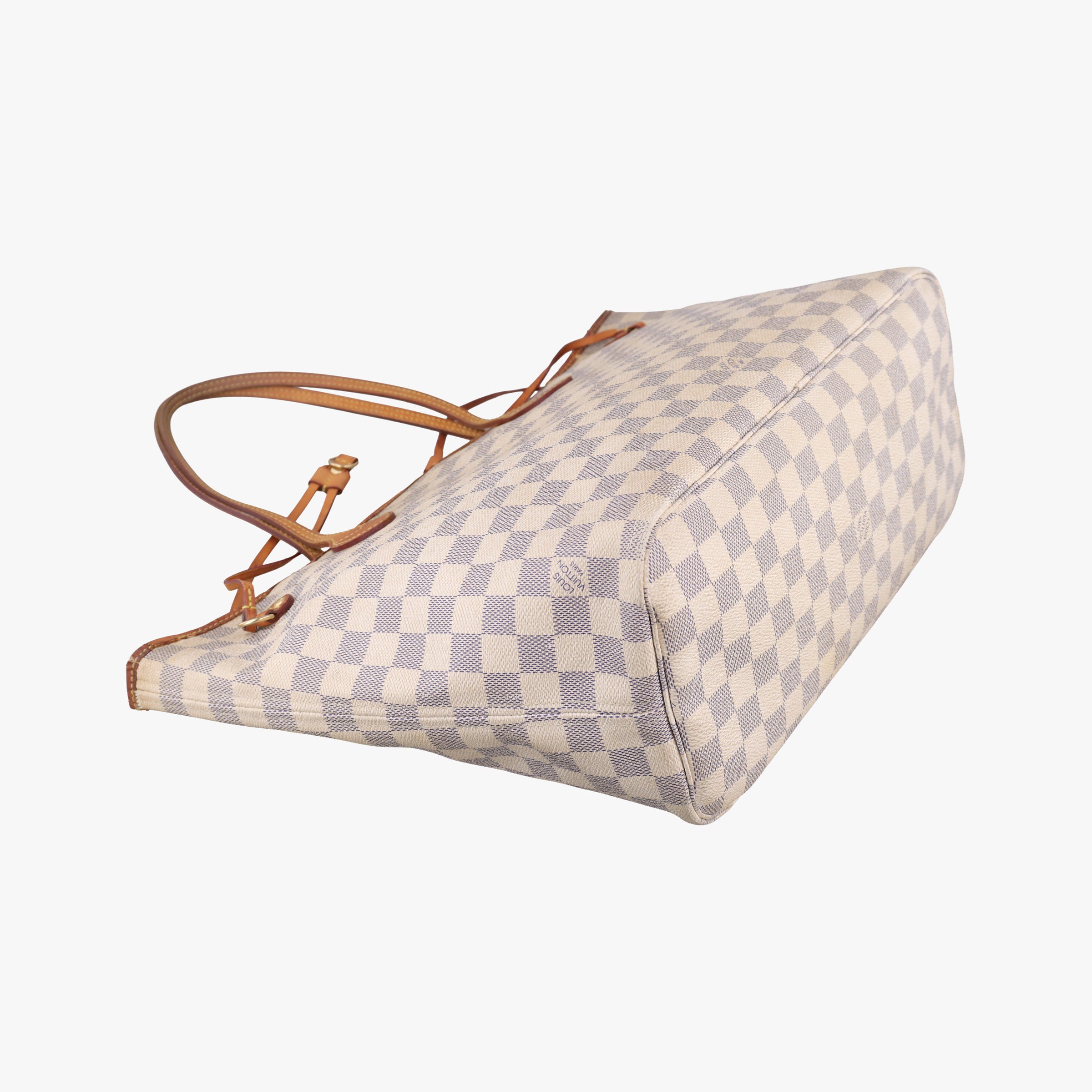 Vintage Louis Vuitton Neverfull MM Azur Damier Canvas N51107 handbag | stylenewstar
