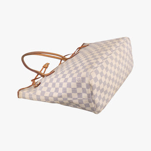 Vintage Louis Vuitton Neverfull MM Azur Damier Canvas N51107 handbag | stylenewstar
