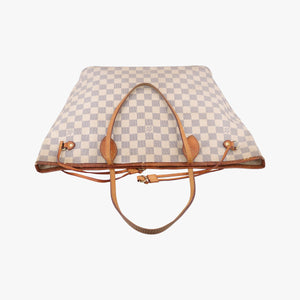 Vintage Louis Vuitton Neverfull MM Azur Damier Canvas N51107 handbag | stylenewstar