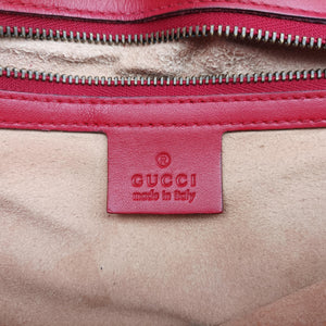 Pre-owned Gucci GG Marmont Red Leather 443497 shoulderbag | stylenewstar