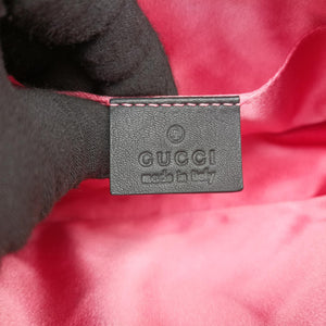 Pre-owned Gucci GG Marmont Black velour 476434 bum bag/waist bag | stylenewstar