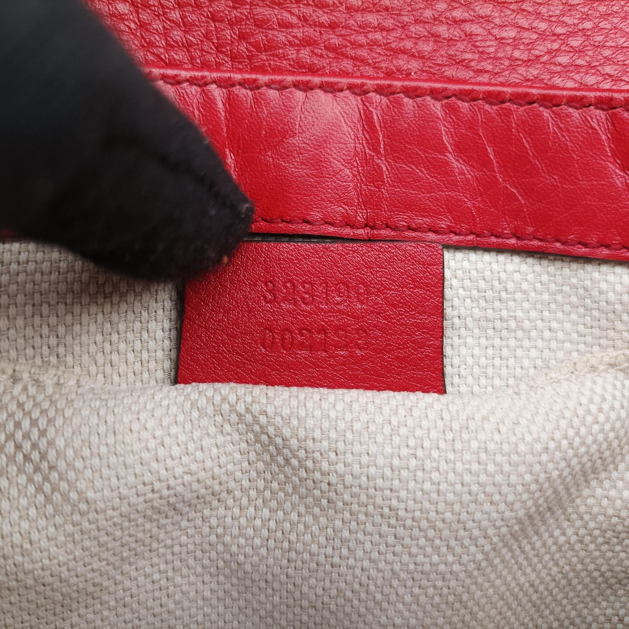 Pre-owned Gucci Soho Red Leather 323190 shoulderbag | stylenewstar