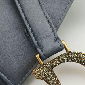 Pre-owned Christian Dior Saddle Purple silk  handbag | stylenewstar