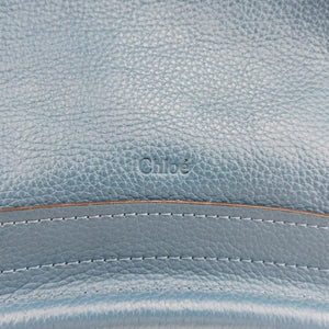 Pre-owned Chloe Paraty Blue Leather  shoulderbag | stylenewstar