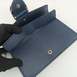 Pre-owned Gucci Dionysus Blue Leather 476432 shoulderbag | stylenewstar