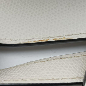 Vintage Christian Dior Saddle White Leather  handbag | stylenewstar