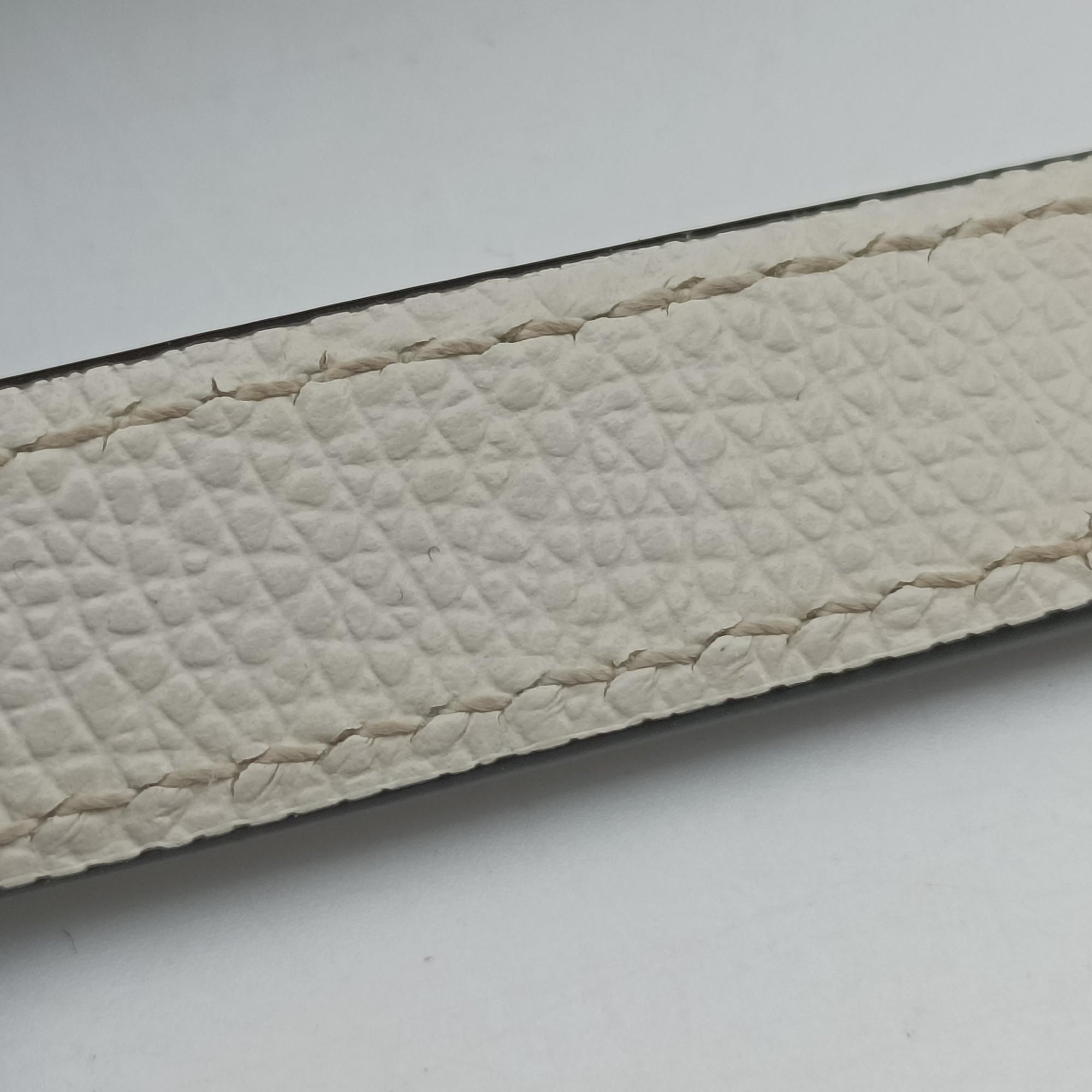 Vintage Christian Dior Saddle White Leather  handbag | stylenewstar