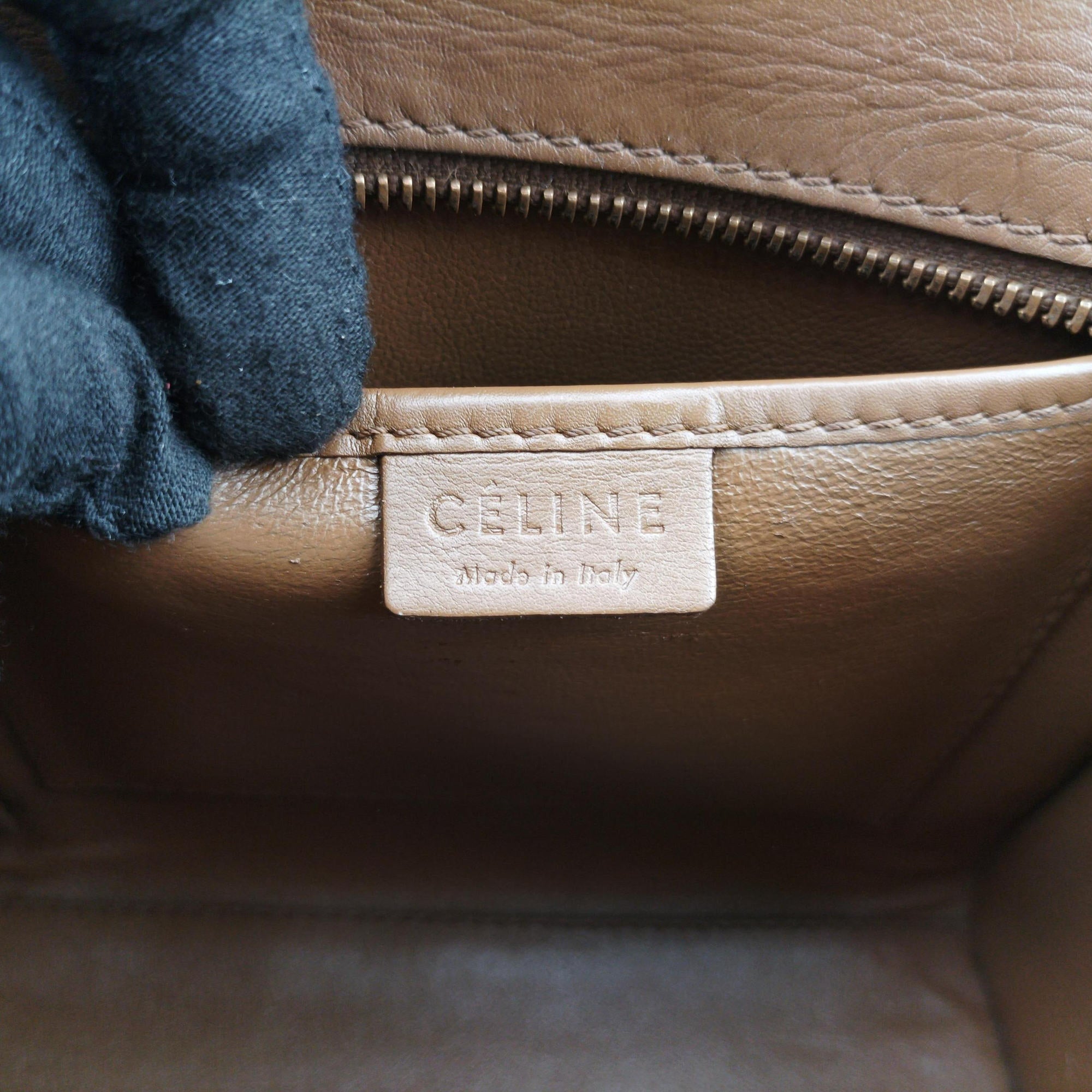Vintage Celine luggage nano shopper Black× burgundy ×Brown Leather  shoulderbag | stylenewstar